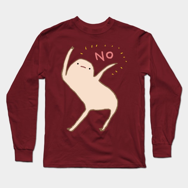 Honest Blob Says No Long Sleeve T-Shirt by Sophie Corrigan